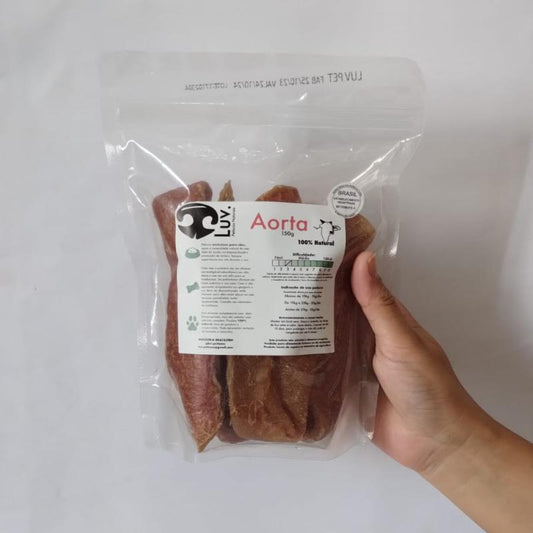Artéria Aorta Bovina 150g - LUV | comida pra cachorro | pestisco desidratado | mastigáveis | alimentação natural | comida para adestramento | treino | mordedor | Bandit Pet Store | @bandit.p.store