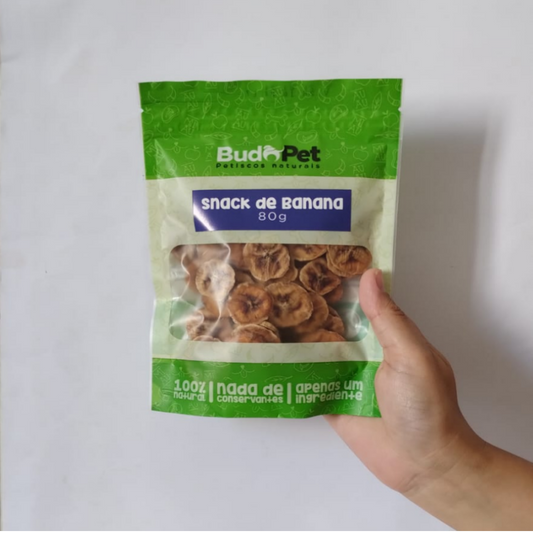 Snack Banana 80g - BudoPet | comida pra cachorro | pestisco desidratado | mastigáveis | alimentação natural | comida para adestramento | treino | mordedor | Bandit Pet Store | @bandit.p.store