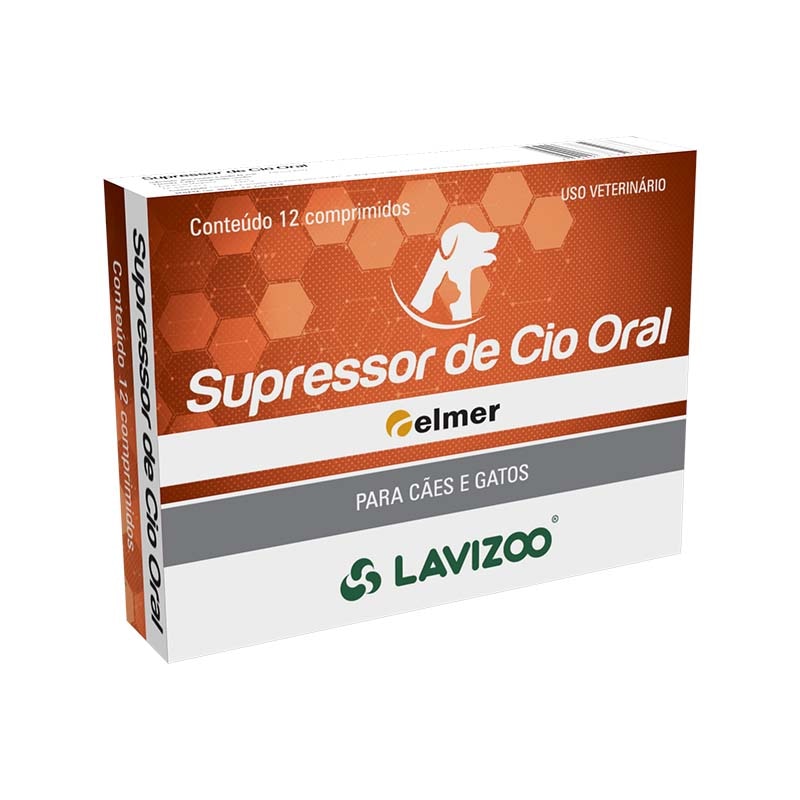 Lavizoo Inibidor de Cio para Gatas e Cadelas Supressor de Cio - 12cp